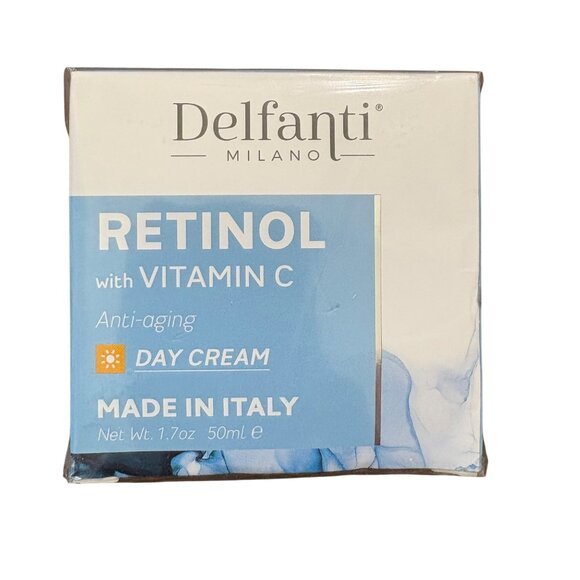 Delfanti Milano Retinol With Vitamin C Anti-Aging Day Cream 1.7oz - Picture 1 of 6